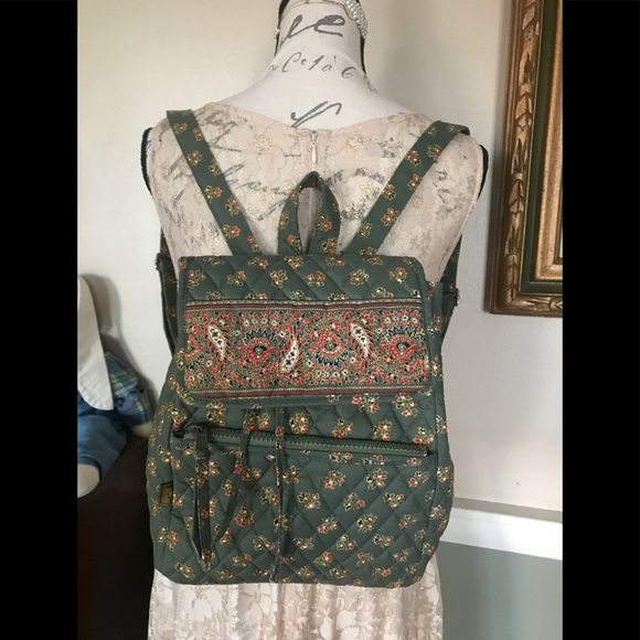 Maggi B Quilted Floral Backpack - Picture 4 of 9